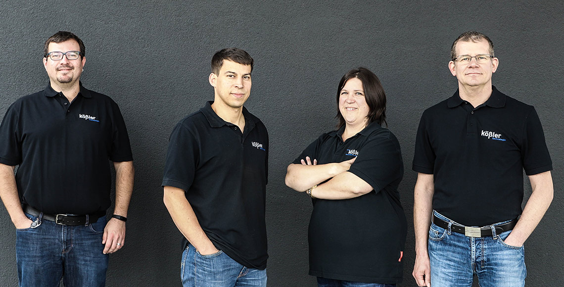 from left to right: Tobias Wohllaib, Alexander Qagish, Claudia Gröger, Wolfgang Reich